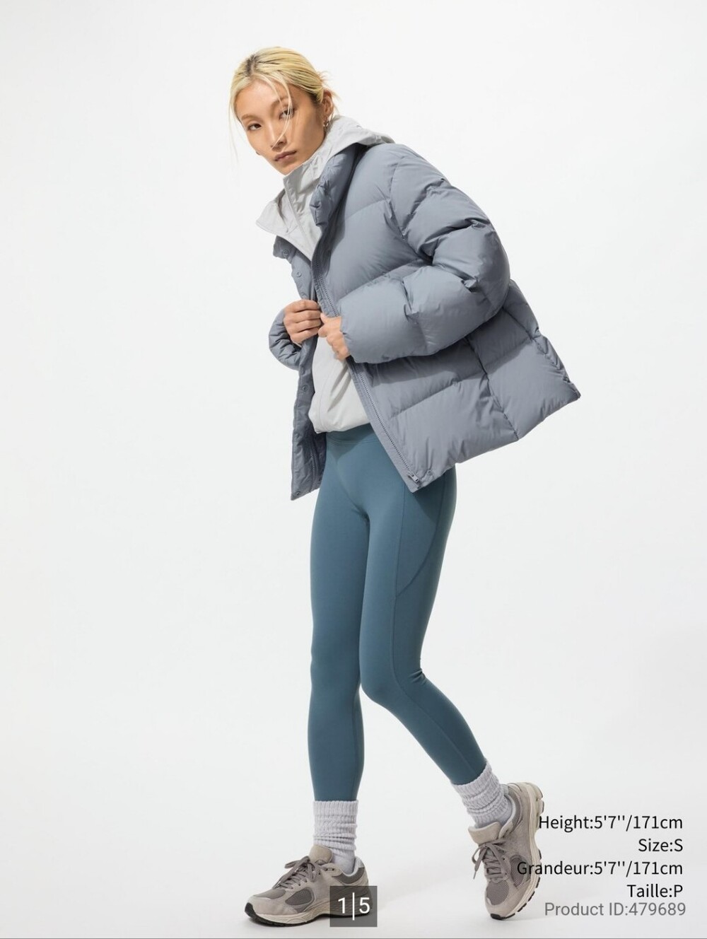 NWOT Uniqlo Teal High-Rise AIRism Leggings - Blue Green